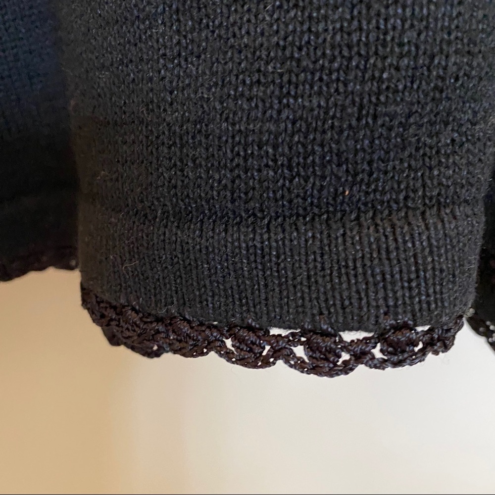 Arriviste sweater button up cardigan black Medium - Picture 6 of 6